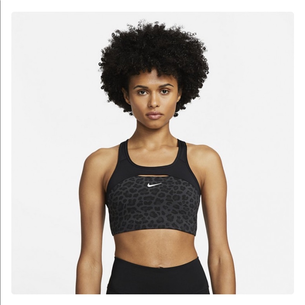 Nike Dri-Fit Cut Out Black Sports Bra